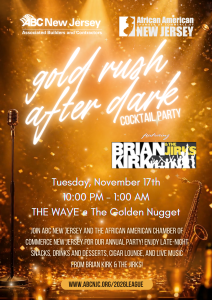gold rush after dark cocktail reception invitation 2026